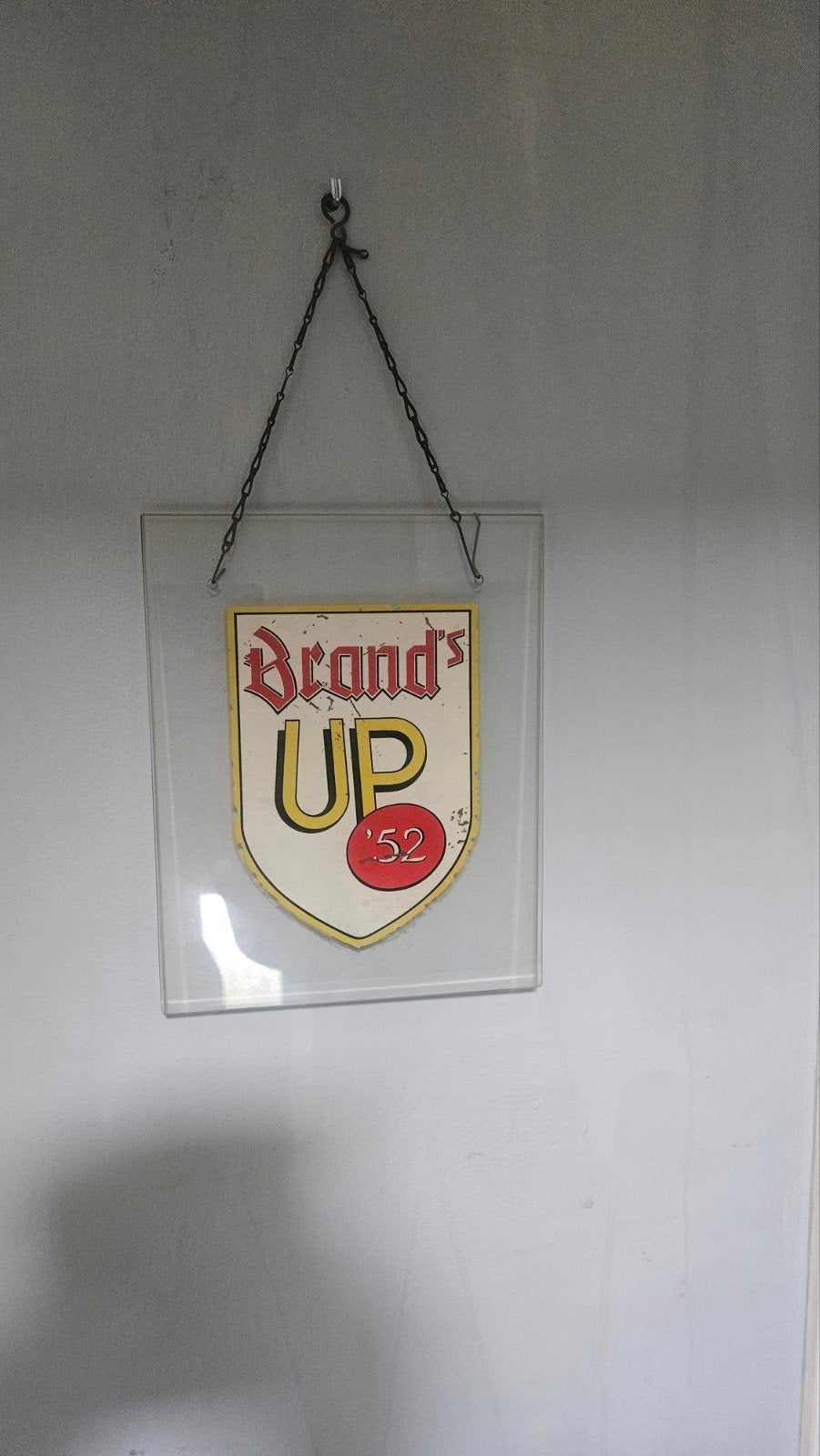 Brand's up glazen hanger van Brand bier, Verzamelen, Ophalen of Verzenden, Brand
