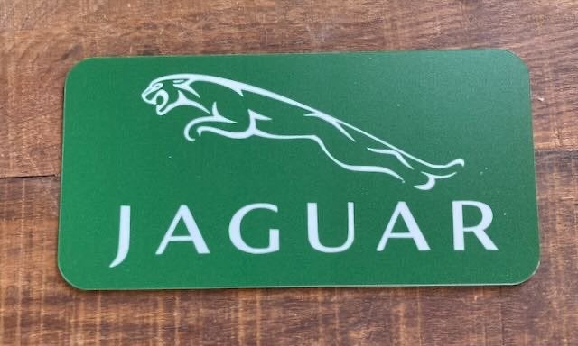 JAGUAR    reclamebord kunststof 30x15 (USA KENTEKEN), Ophalen of Verzenden, Zo goed als nieuw, Auto's