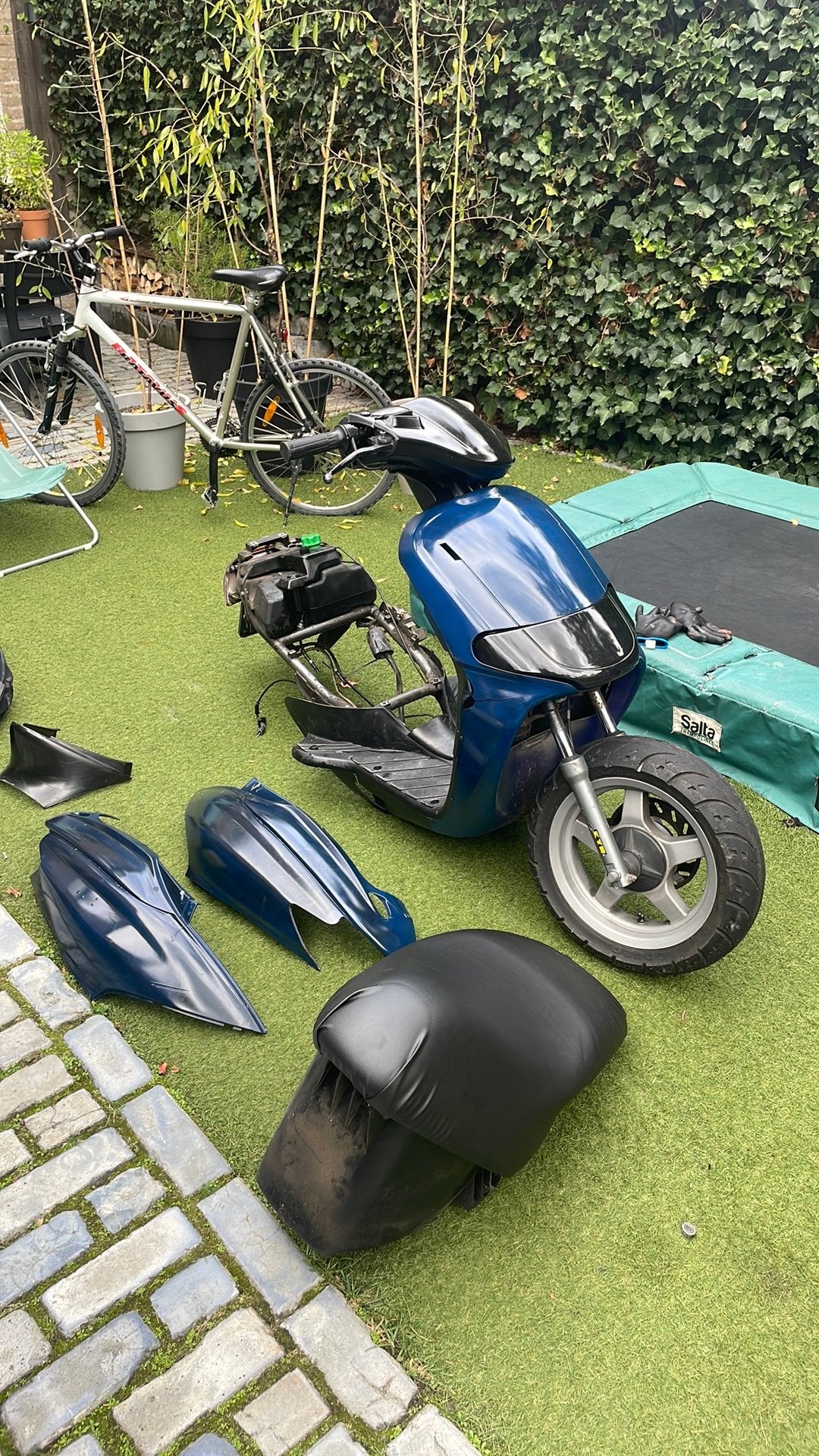 Derbi atlantis frame met kabelboom, Fietsen en Brommers, Ophalen of Verzenden, Zo goed als nieuw