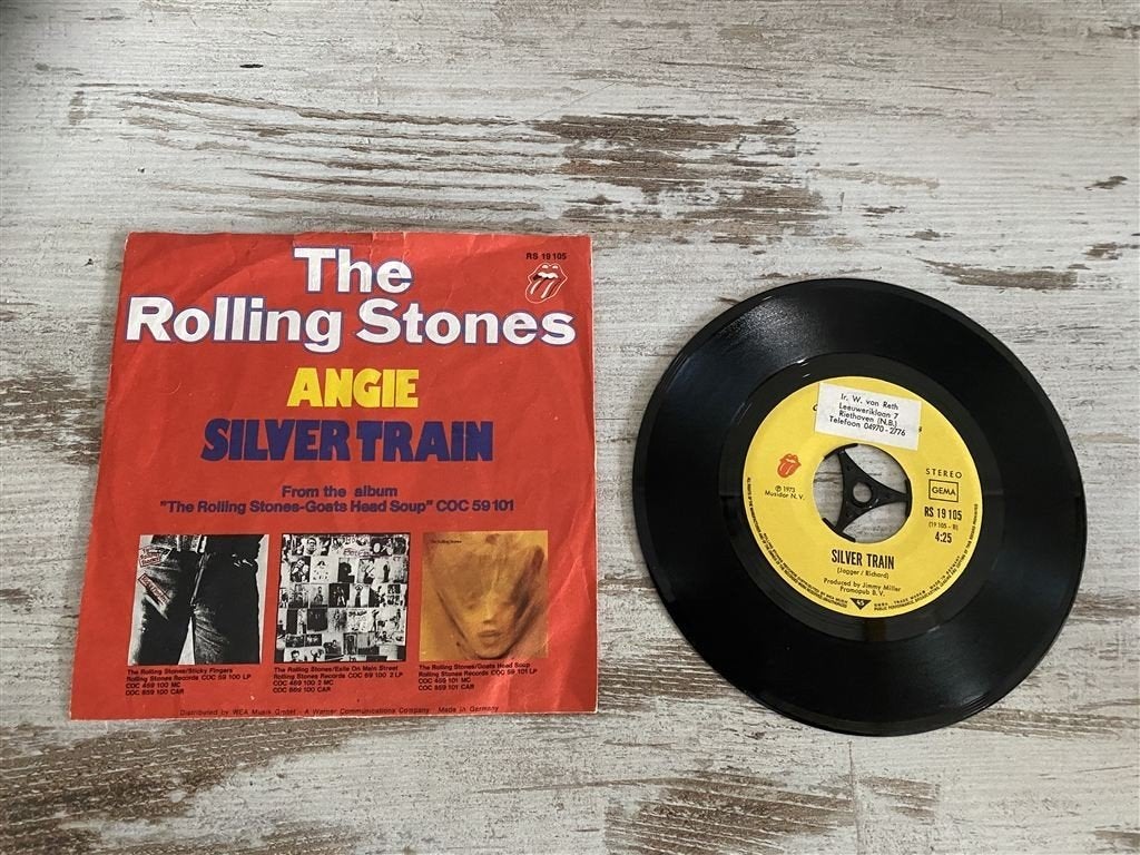 The rolling stones - angie silver train singles [1412], Cd's en Dvd's, Verzenden, Zo goed als nieuw, Pop