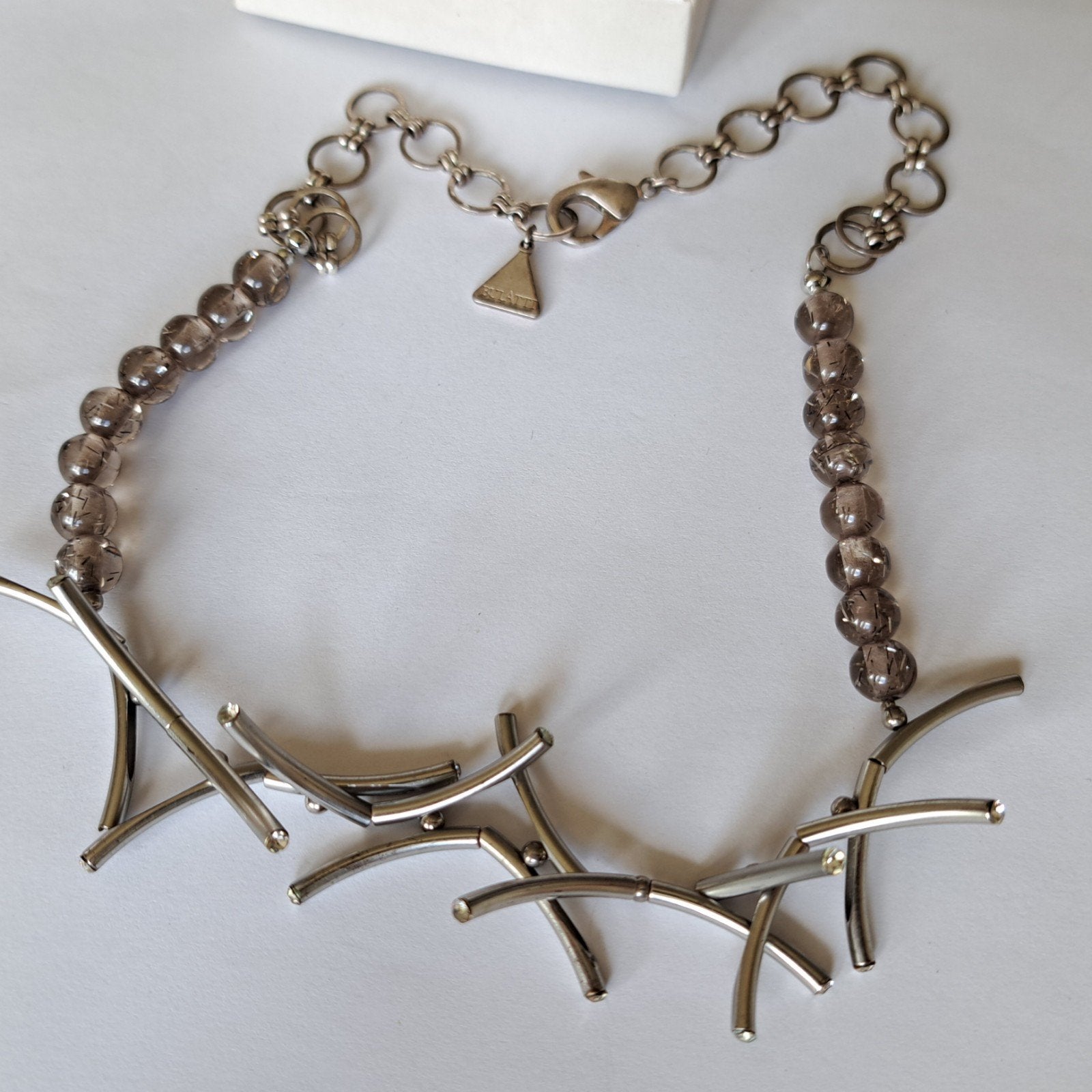 Ermani Bulatti design ketting, Sieraden, Tassen en Uiterlijk, Verzenden, Zilver, Overige materialen
