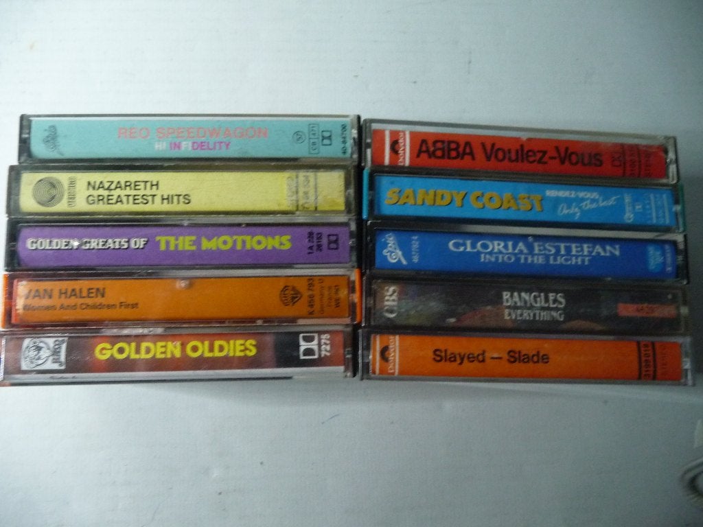 L. Cassettebandjes, Originele opnamen.  Motions Bangles Abba, Gebruikt, 2 t/m 25 bandjes, Ophalen of Verzenden, Origineel