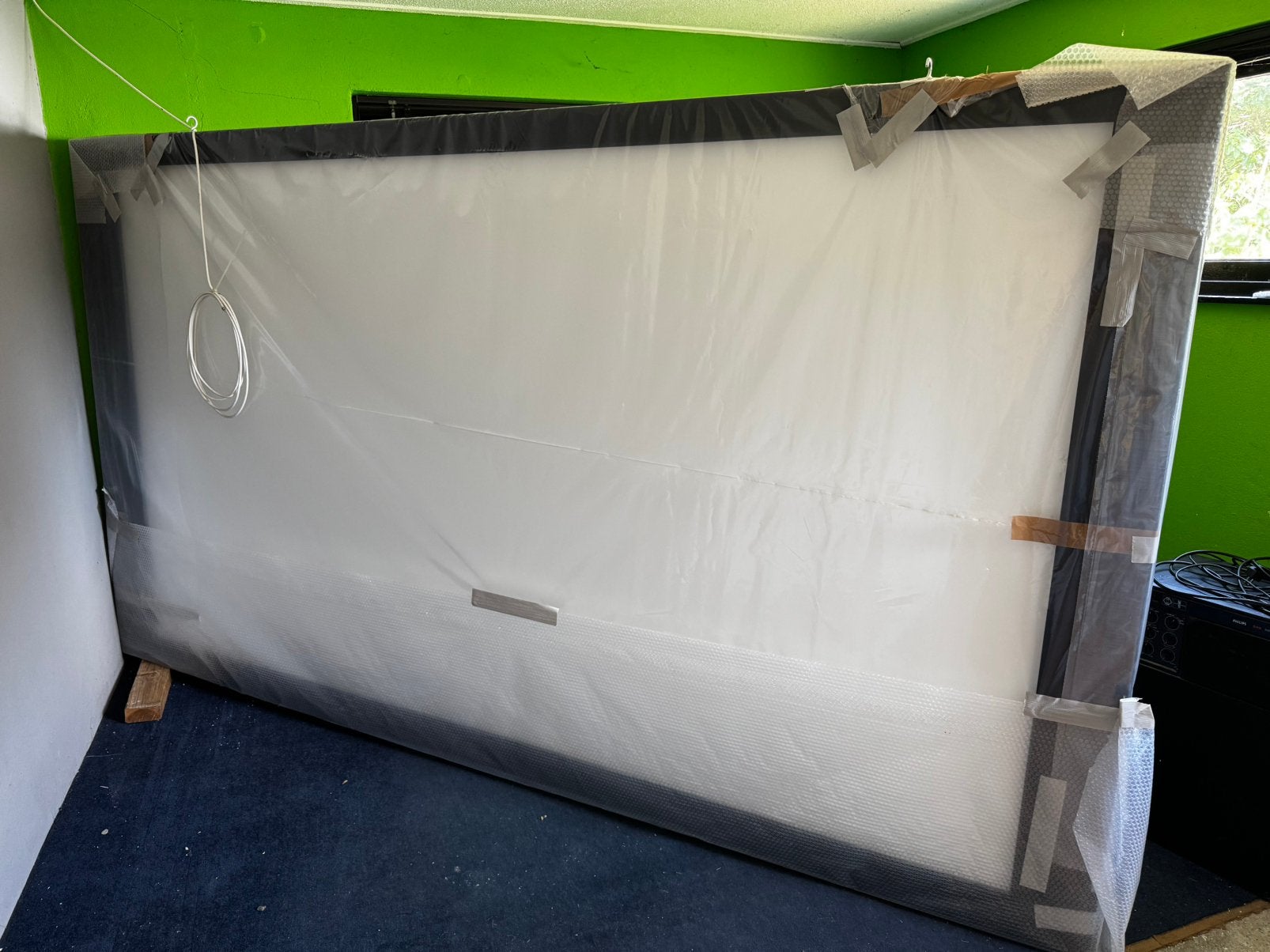 Filmdoek groot / jvc beamer / subwoofers, Ophalen, Zo goed als nieuw