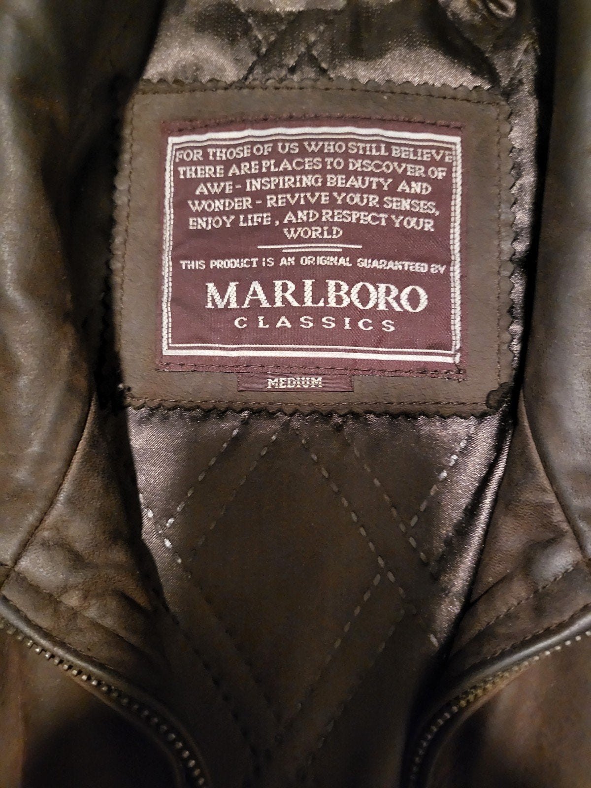 Marlboro Classics Leren Jas - Zo goed als nieuw, Marlboro Classics, Bruin, Maat 48/50 (M), Ophalen of Verzenden