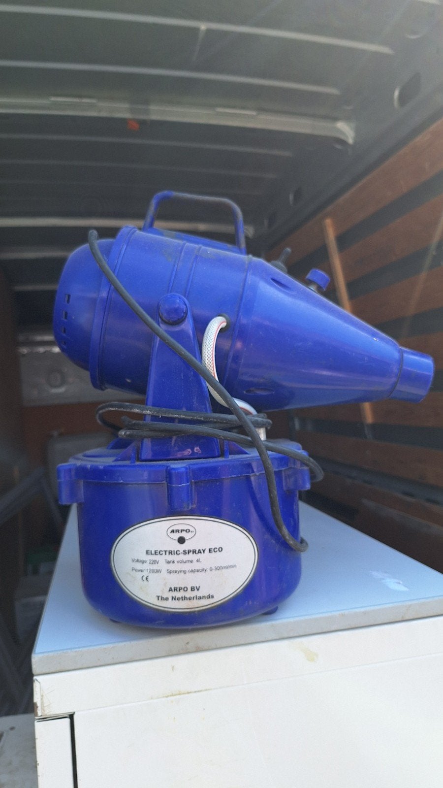 Gifspuit ARPO BV Electric-Spray ECO Verstuiver 4L - 1200W, Ophalen of Verzenden, Gebruikt