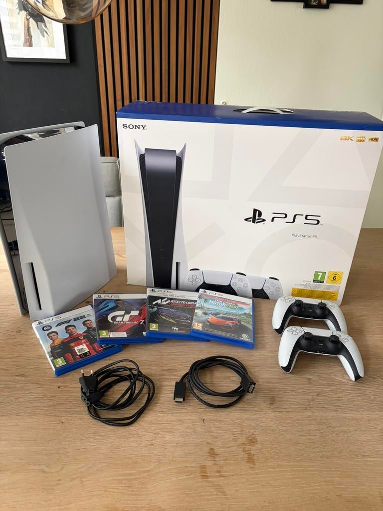 PlayStation 5 incl. Race setup, Spelcomputers en Games, Spelcomputers | Sony PlayStation 5, Gebruikt, Playstation 5, Ophalen