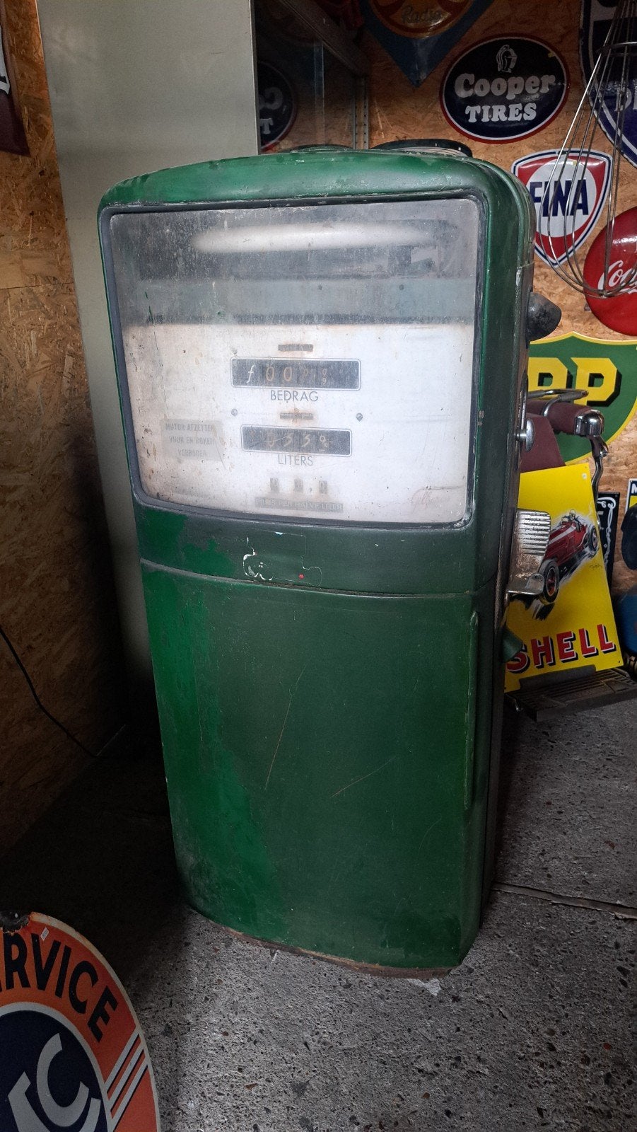 Vintage Gilbarco benzinepomp om op te knappen benzine pomp, Ophalen, Gebruikt, Gebruiksvoorwerp