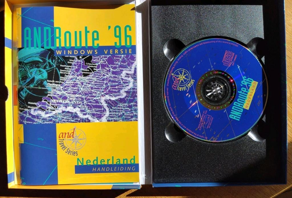 ANDRoute '96 windows versie Nederland, Ophalen of Verzenden, 1800 tot 2000, Nederland, Landkaart