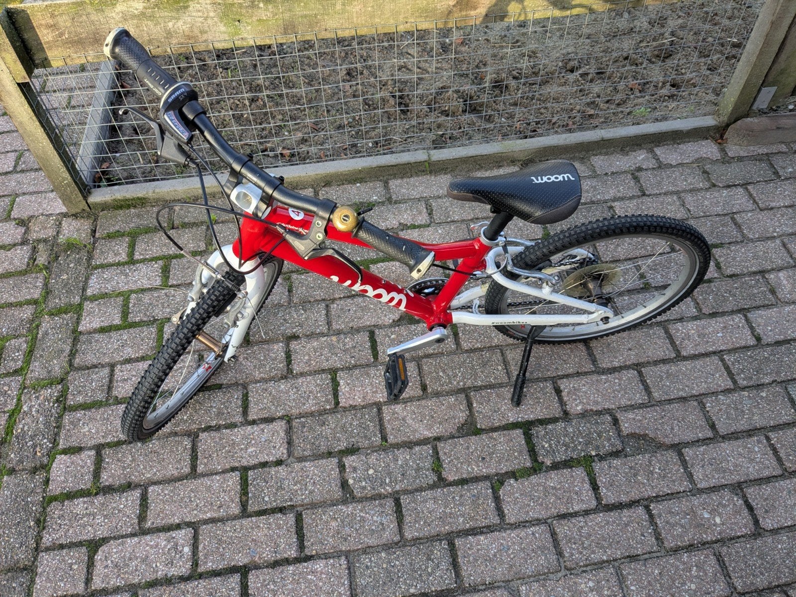 Woom 4 kinderfiets - Rood - 20 inch, Ophalen, Velgrem, Woom, 16 tot 20 inch