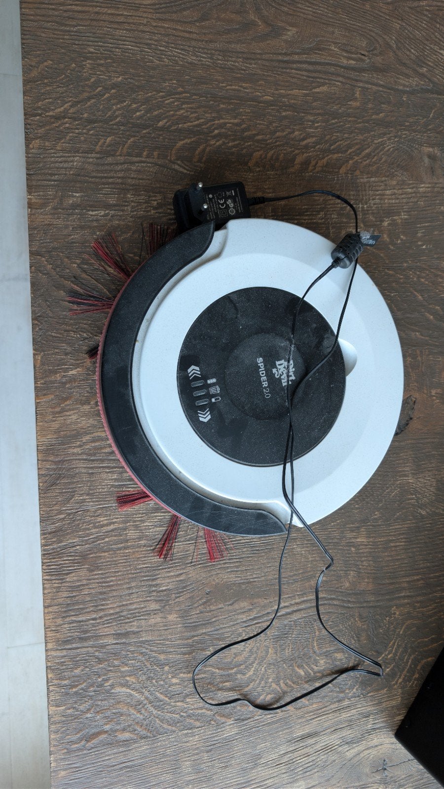 Dirt Devil Spider 2.0 Robotstofzuiger - Wit/Zwart, Ophalen, Overige merken, Gebruikt, Robotstofzuiger