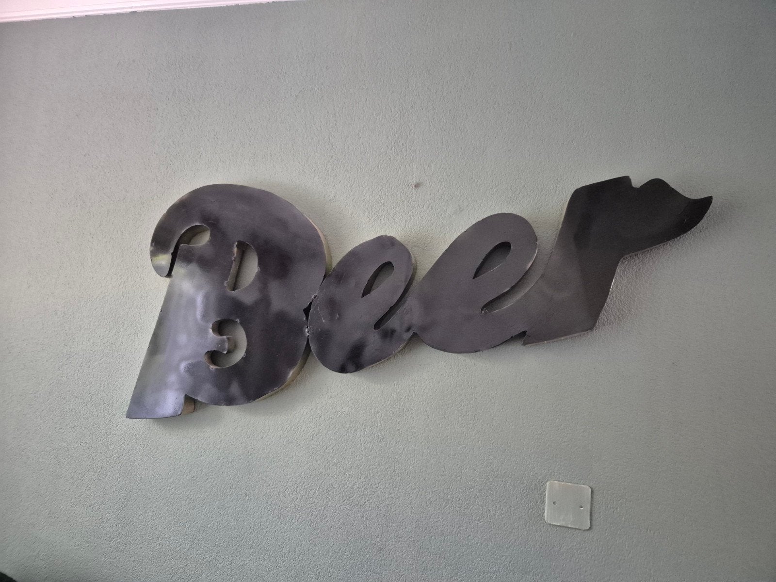 Emaille Bier/Beer Bord - Uniek Decoratiestuk, Antiek en Kunst, Ophalen