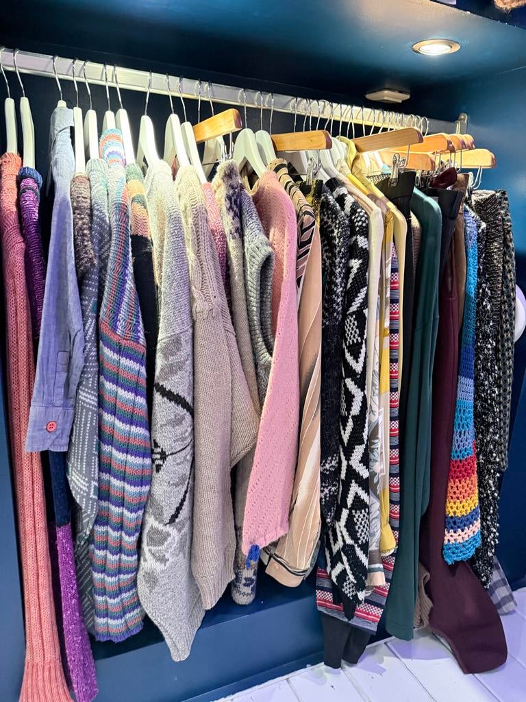 Partij vintage kleding - NU 100,- !, Kleding | Dames, Truien en Vesten, Overige kleuren, Vintage, Vintage, Gedragen