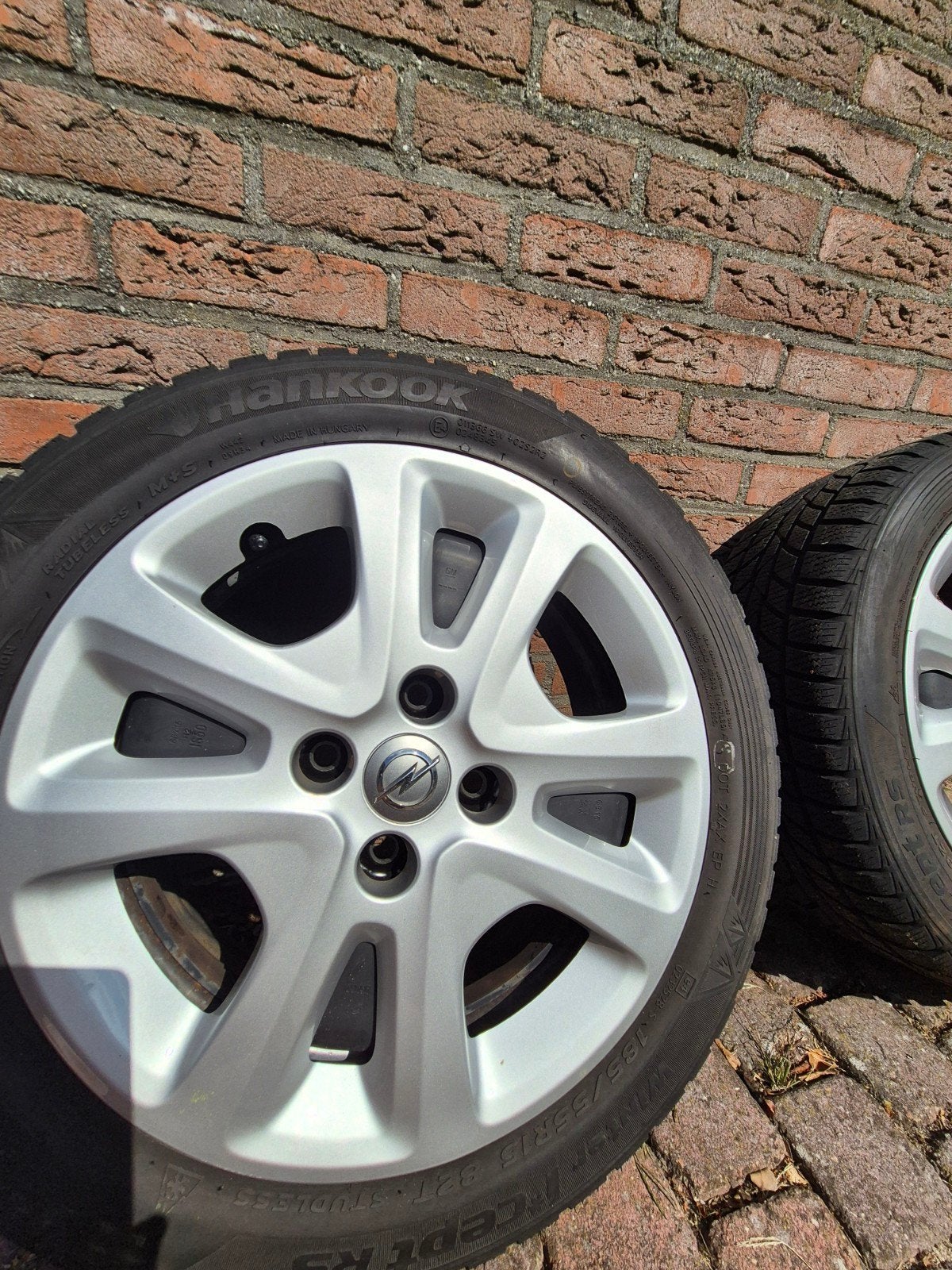 Winterbanden met velgen Opel Karl, Auto-onderdelen, Ophalen, Gebruikt, 15 inch, Banden en Velgen