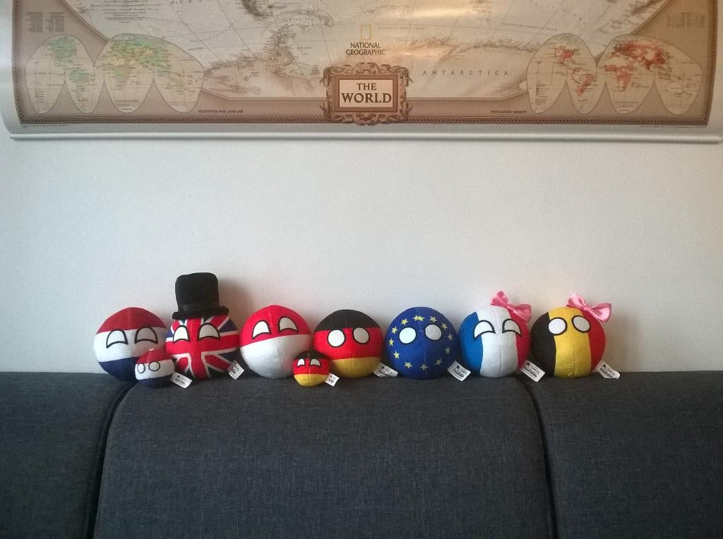 Countryball knuffels, Ophalen of Verzenden, Nieuw, Overige typen