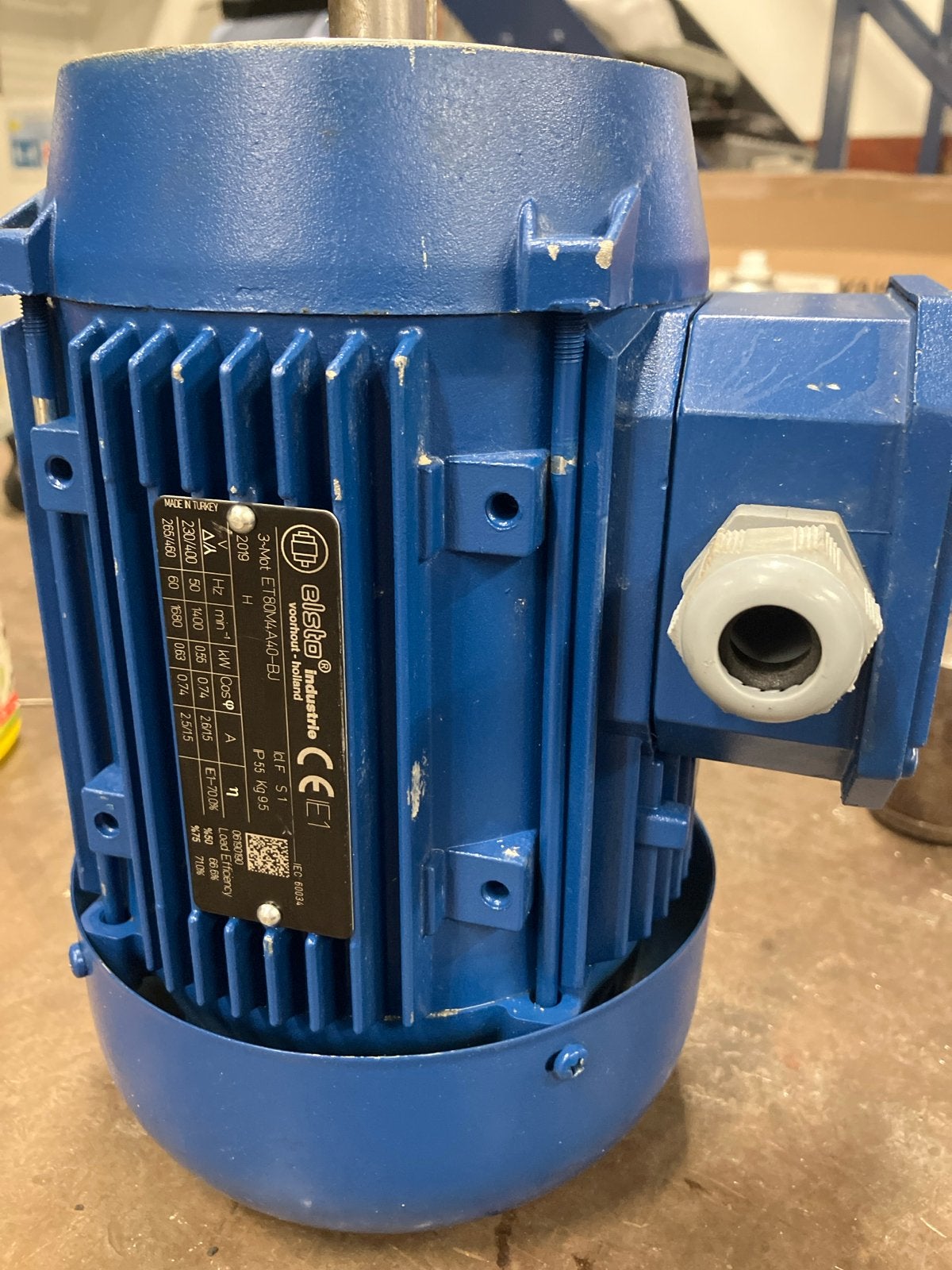 Elsto Industrie Elektromotor 3-fase 230/400V 1400 rpm, Ophalen of Verzenden, Zo goed als nieuw