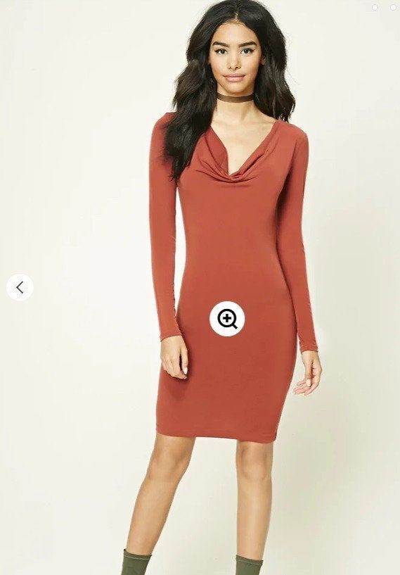 bruine bodycon jurk XL, Bruin, Maat 46/48 (XL) of groter, Ophalen of Verzenden, Zo goed als nieuw