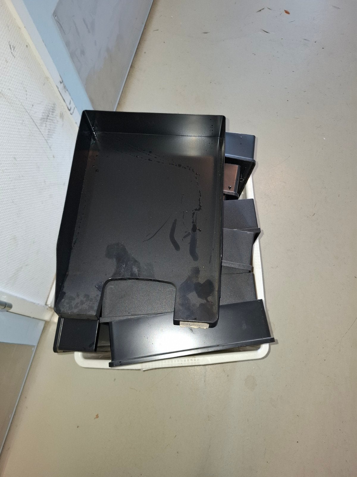 Partij van 10 zwarte brievenbakjes, Diversen, Ophalen of Verzenden, Gebruikt