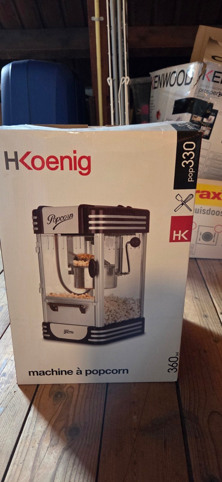 H.Koenig POP330 Popcornmachine - Nieuw in doos, Witgoed en Apparatuur, Overige Witgoed en Apparatuur, Nieuw, Ophalen