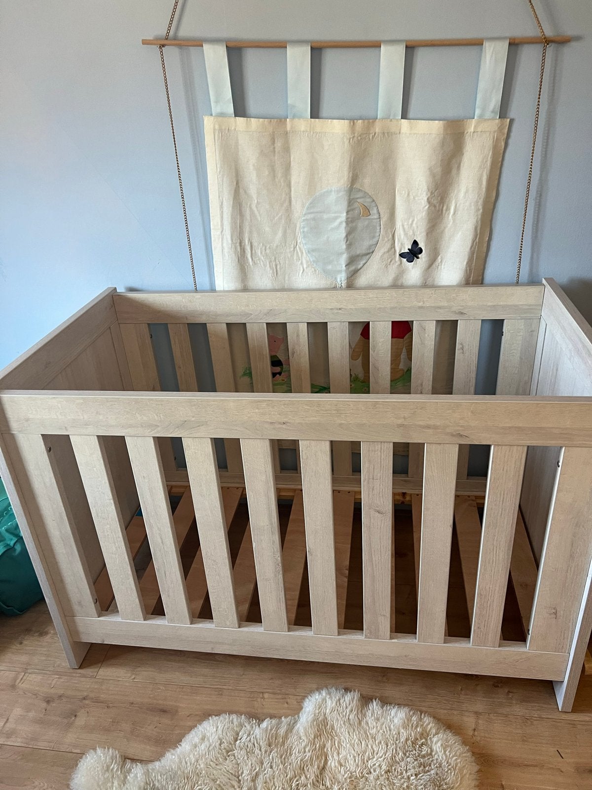 Ledikant en commode set - Zo goed als nieuw, Ophalen, Zo goed als nieuw, Ledikant