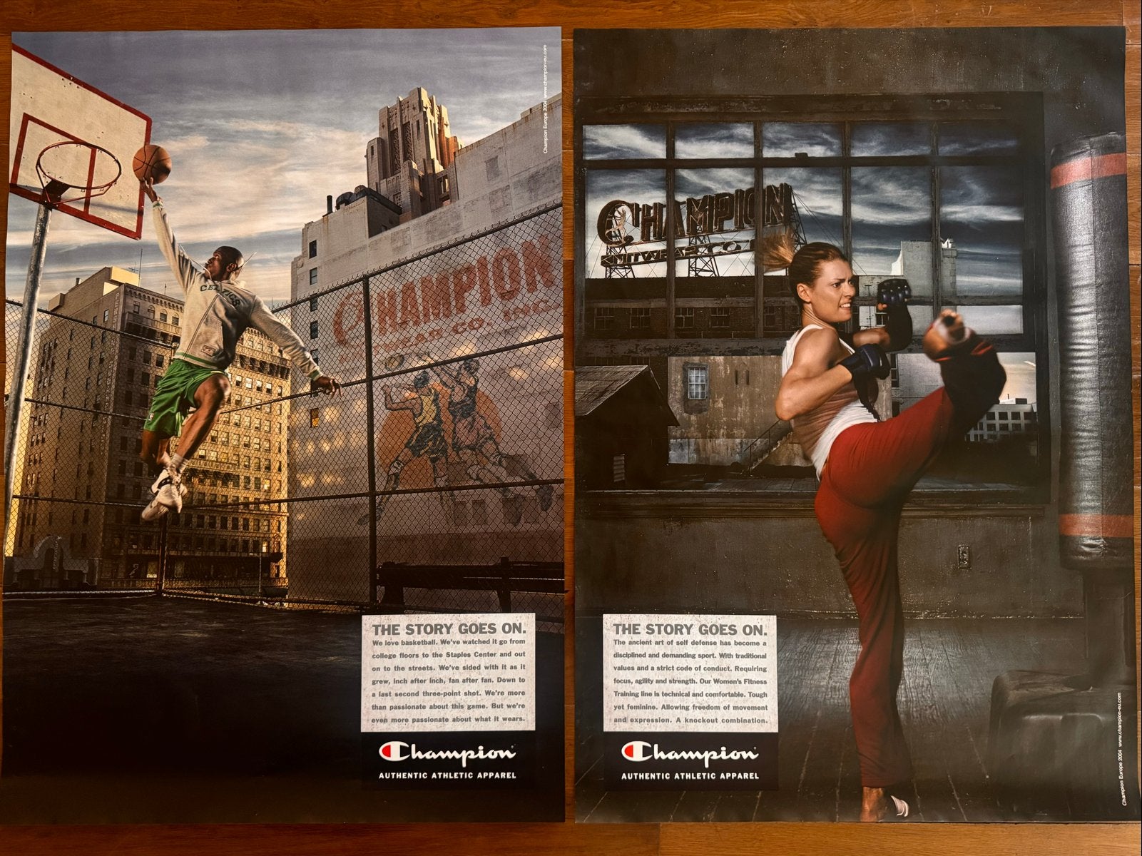 2x Champion reclame poster 2004, Deurposter of groter, Ophalen of Verzenden, Sport, Rechthoekig Staand
