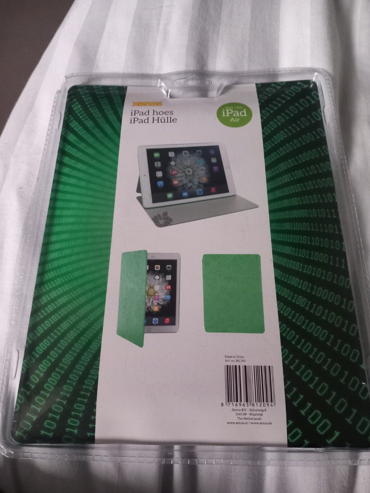 iPad Air hoes met blauw bloemenpatroon, Computers en Software, Ophalen of Verzenden, Nieuw, Blauw, Apple iPad Air