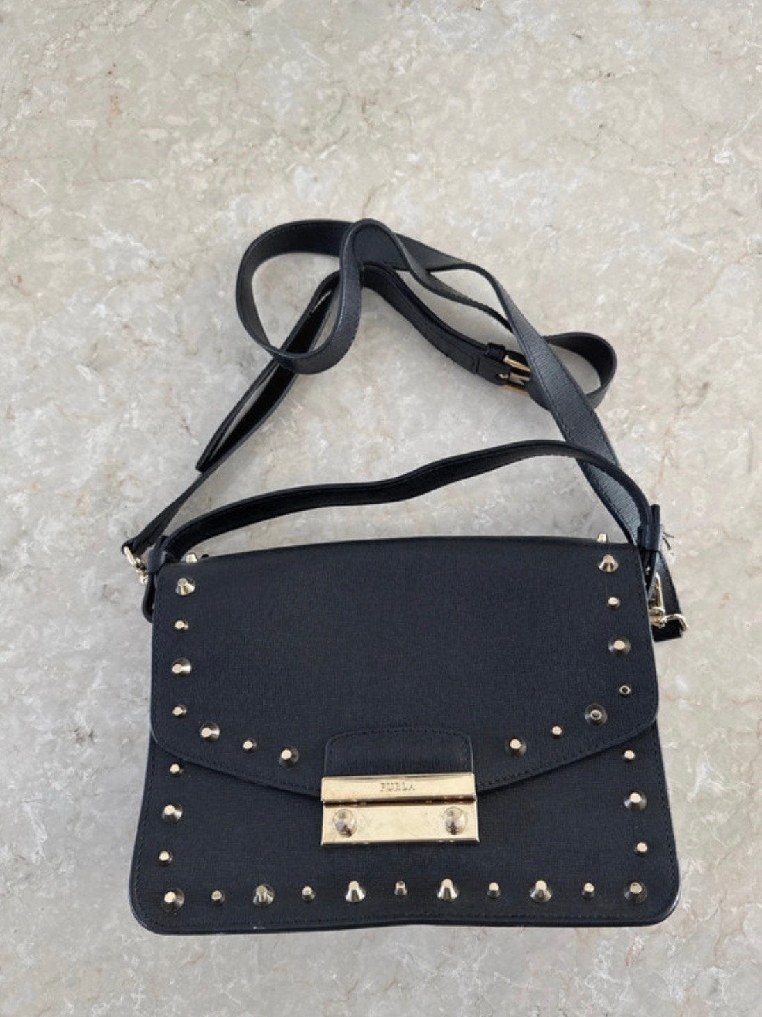 Furla tas, Ophalen of Verzenden, Zo goed als nieuw, Zwart, Handtas