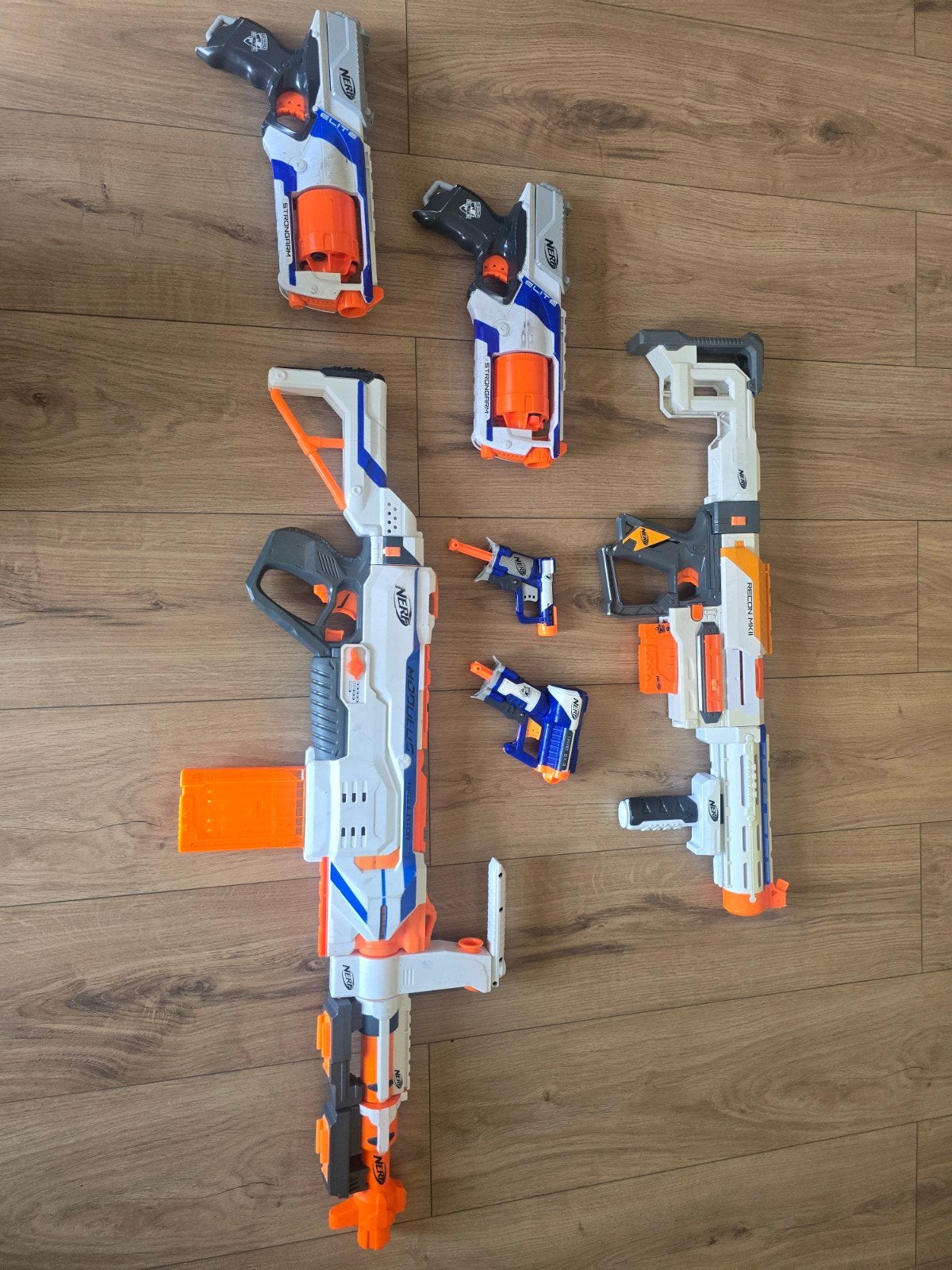 6 Nerf geweren, Kinderen en Baby's, Ophalen, Zo goed als nieuw