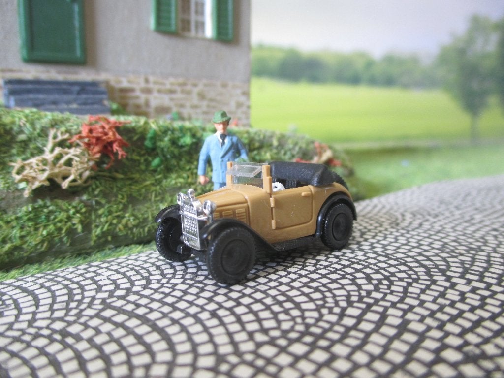 1927-1939 BMW Dixi open Cabriolet - Brekina beige, Ophalen of Verzenden, Zo goed als nieuw, Auto, Brekina