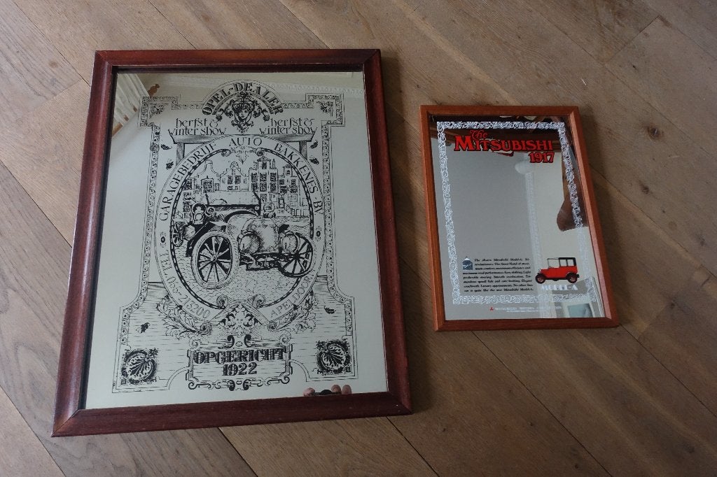 Spiegels Opel dealer Bakkenes Apeldoorn + The Mitsubishi., Minder dan 50 cm, Ophalen of Verzenden, Zo goed als nieuw, Minder dan 100 cm