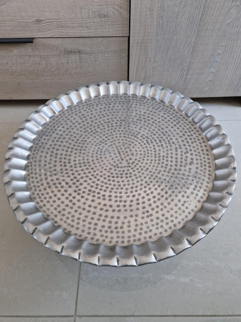 Riverdale dienblad met pootjes 54 cm, Ophalen, Zo goed als nieuw, Rond, Metaal