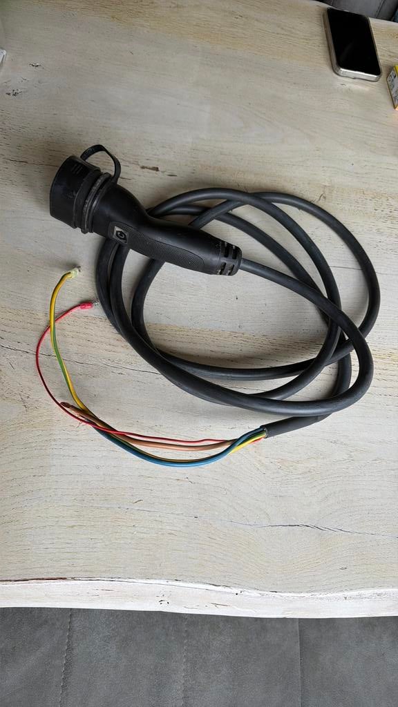 Auto laadkabel 1 fase met open einde, Ophalen of Verzenden