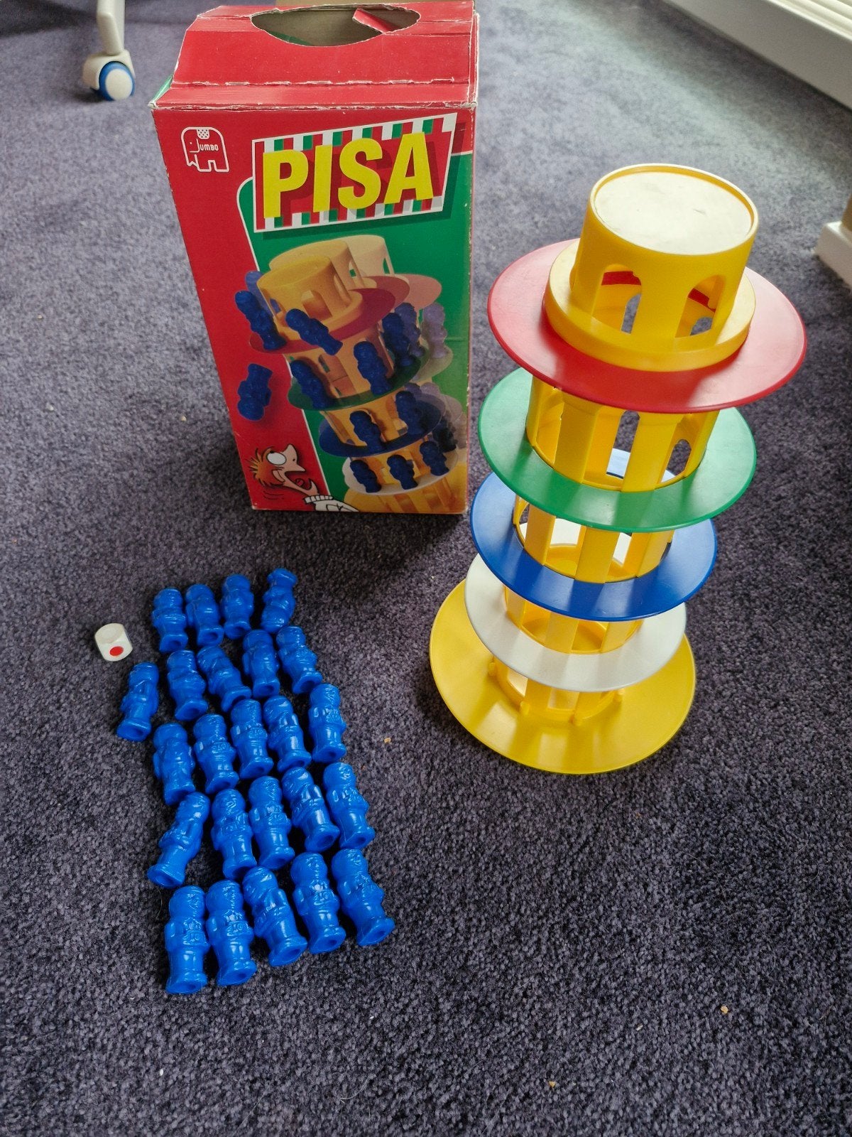 Pisa Toren Spel - Klassiek Balansspel voor het Hele Gezin, Drie of vier spelers, Ophalen, Gebruikt, Jumbo