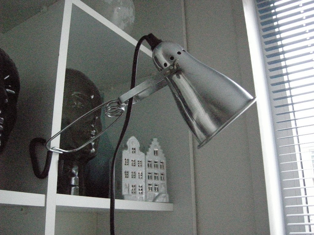 Spot met klem knijplamp Ikea vintage (3X) - zeer nette staat, Ophalen, Zo goed als nieuw, Metaal, E27 (groot)