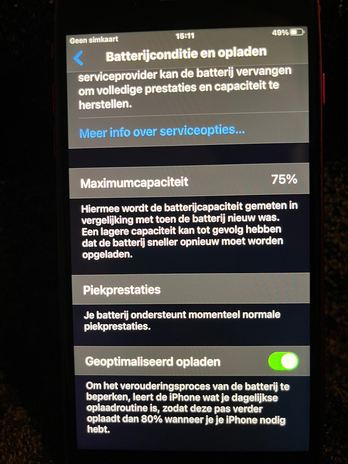 Puntgave iphone 8 plus 64 Gb red batterij 75%, Telecommunicatie, Mobiele telefoons | Apple iPhone, Ophalen, Gebruikt, 64 GB, Zonder abonnement