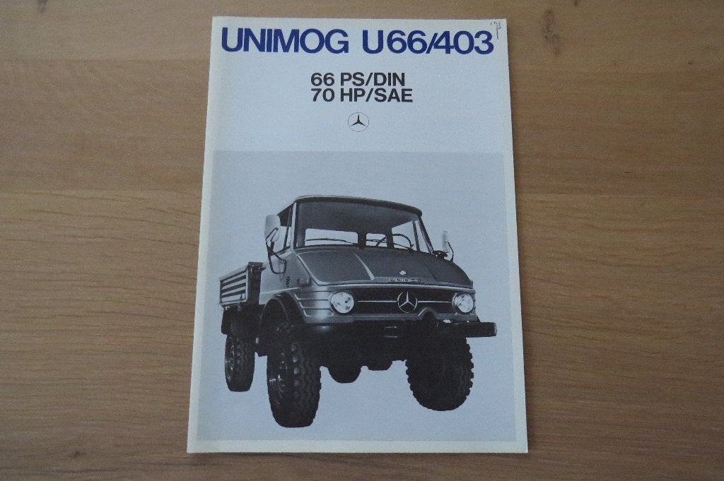 Originele folder Unimog U66/403 (1972), Verzenden, Zo goed als nieuw, Overige merken