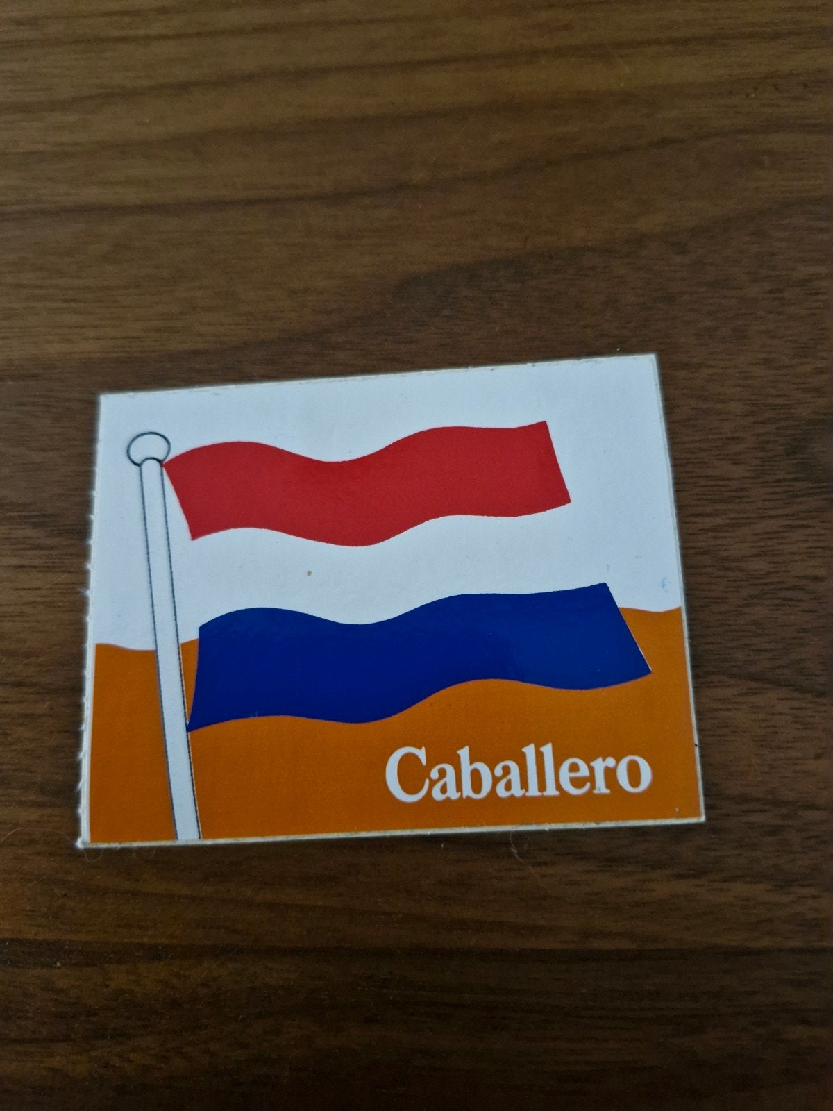 9803 Vintage Caballero Sticker - Nederlandse Vlag, Ophalen of Verzenden, Gebruikt, Merk
