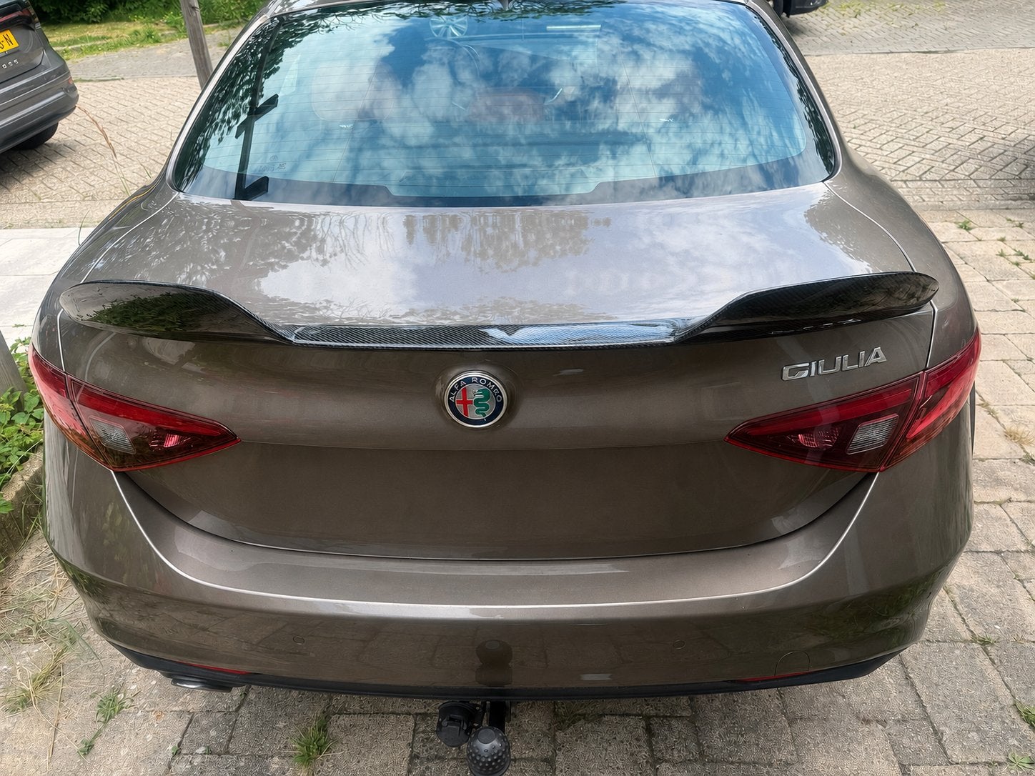 Alfa Romeo Giulia Spoiler - Carbon Look, Gebruikt, Achterklep, Ophalen of Verzenden, Alfa Romeo