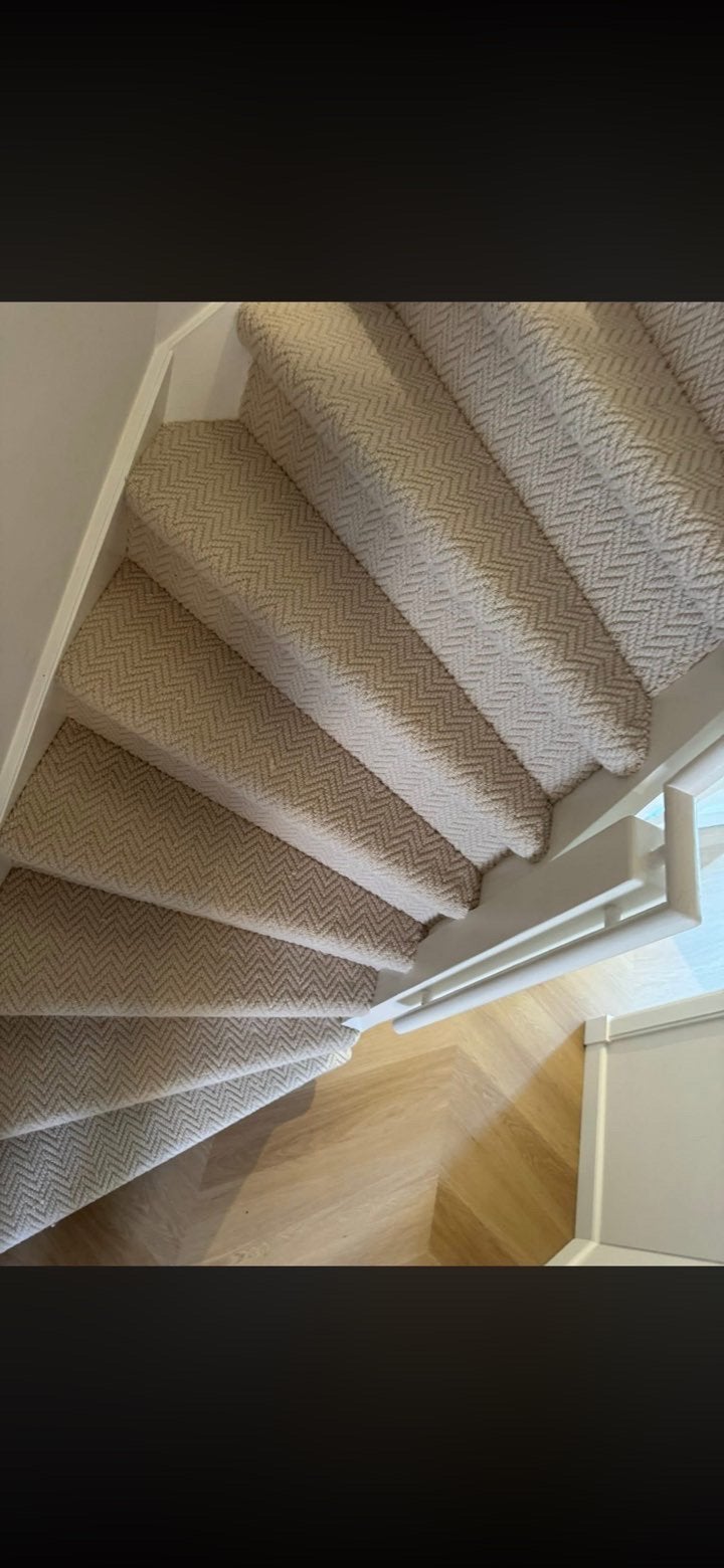 Trappen tapijt met visgraat patroon, Ophalen of Verzenden, Nieuw, Tapijt