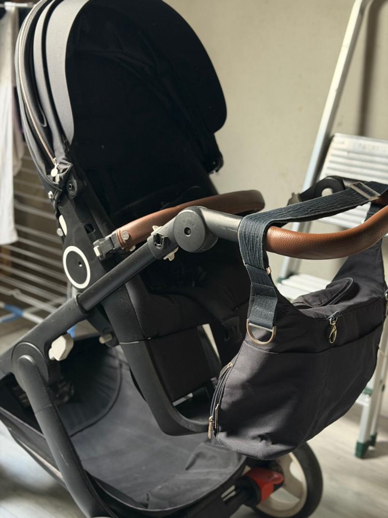 Stokke Trailz complese set met reiswieg zwart, Ophalen of Verzenden, Overige merken, Met reiswieg