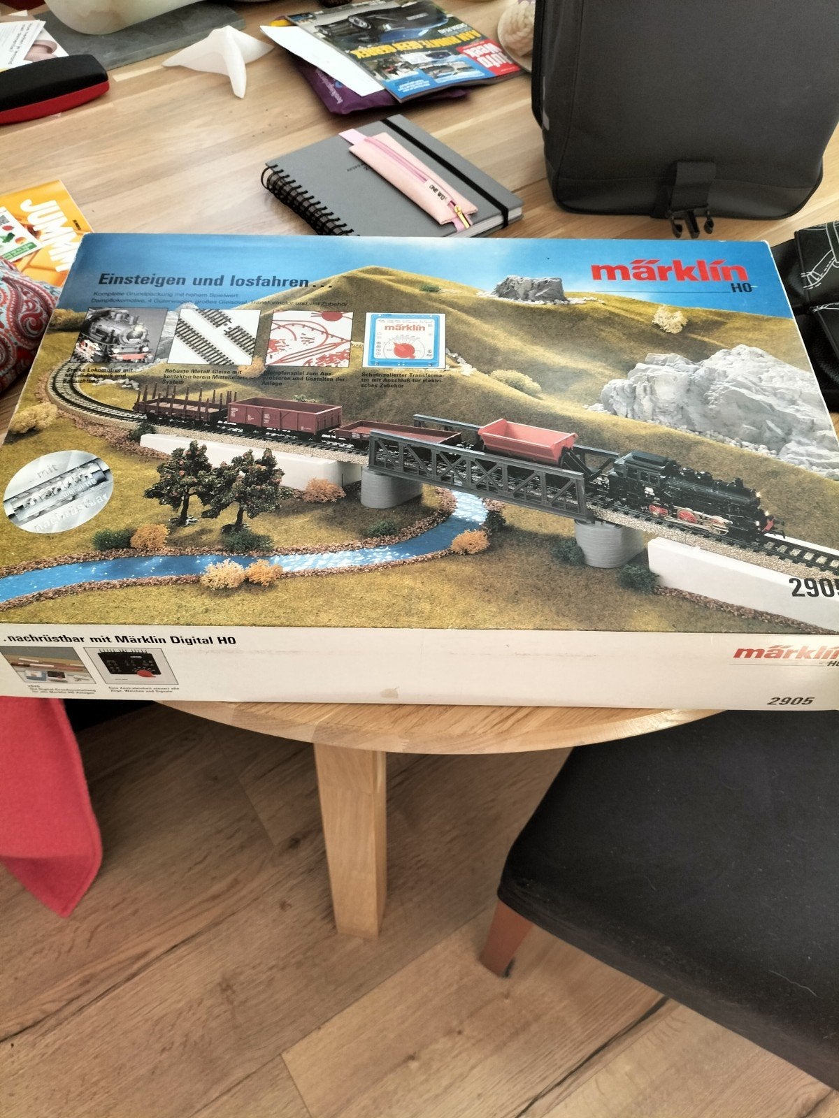 Märklin modeltrein startset 2905 met stoomlocomotief, Ophalen, Wisselstroom, Analoog, Märklin