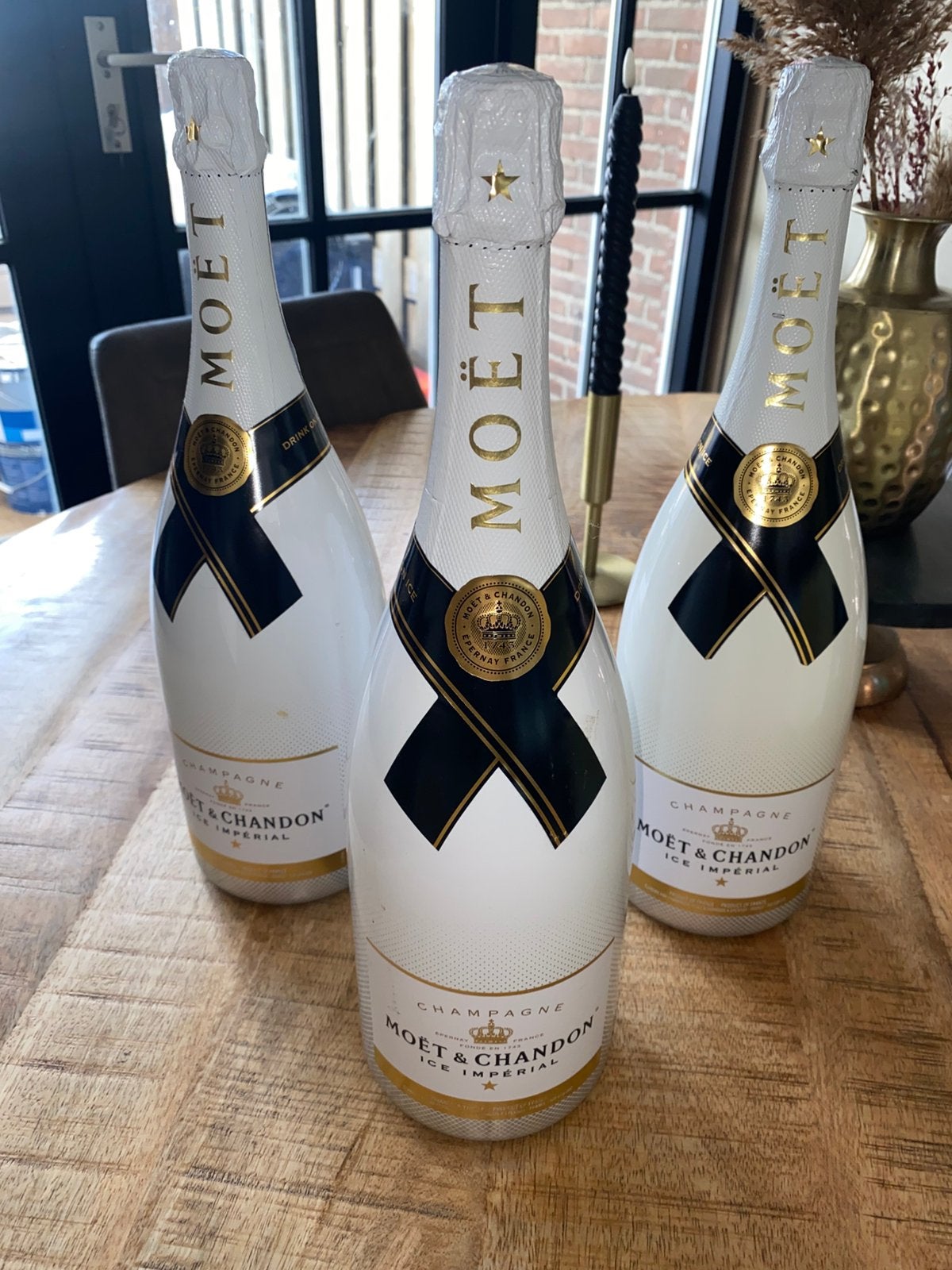 MOËT CHANDON dummie flessen, Ophalen of Verzenden, Gebruikt