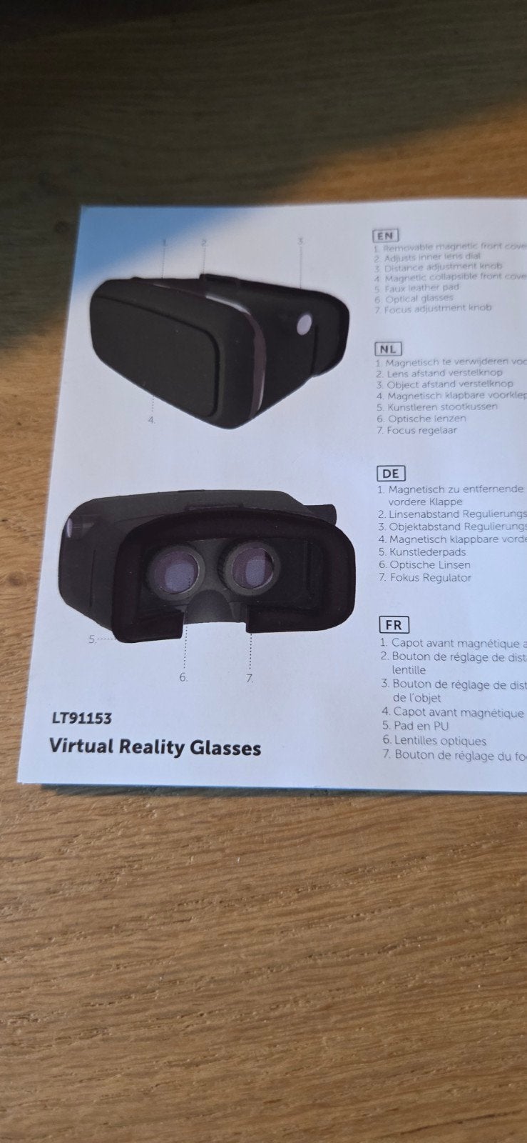 Nieuwe VR-bril - Virtual Reality Glasses LT91153, Ophalen of Verzenden, Nieuw, VR-bril