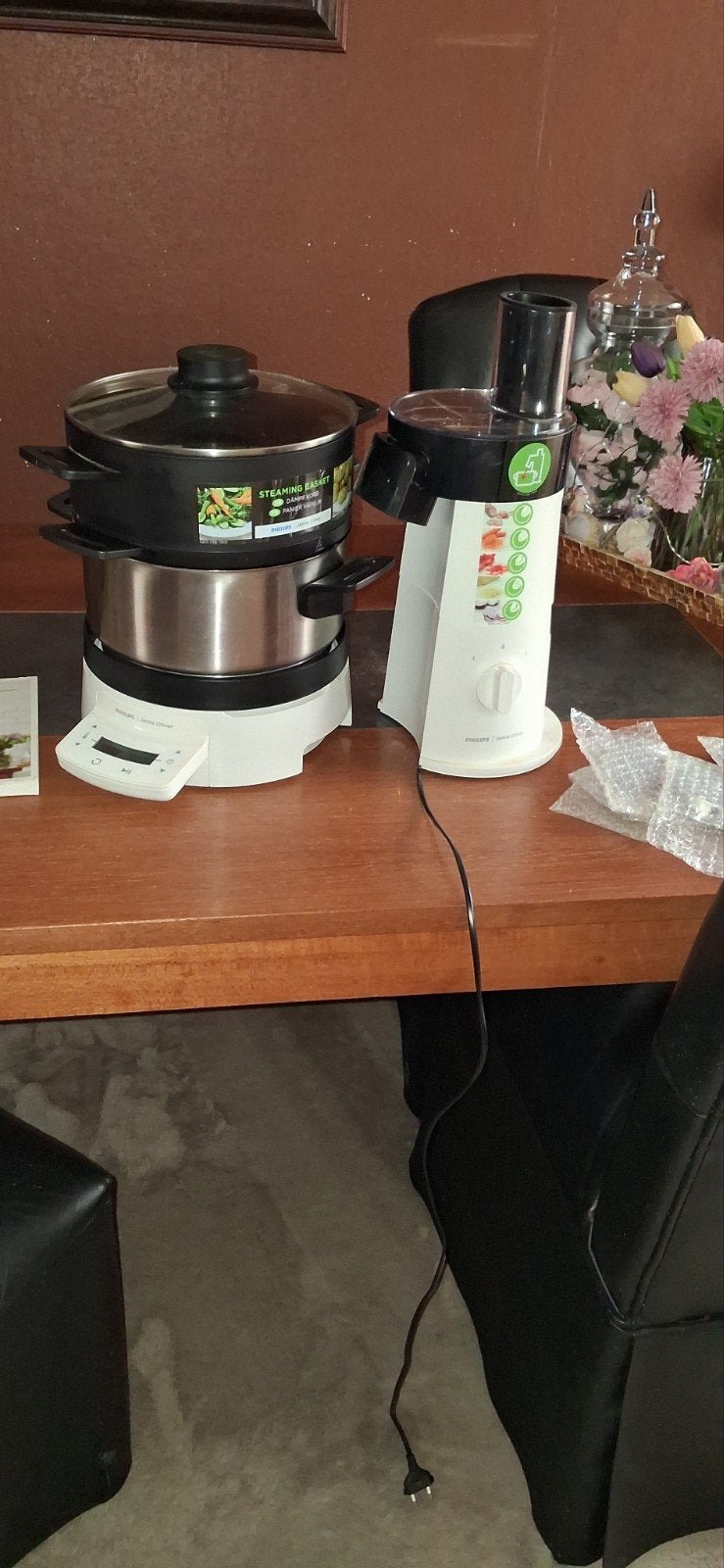 Philips Jamie Oliver Stoomkoker - Zo goed als nieuw, Ophalen of Verzenden, Zo goed als nieuw, Stoomreiniger
