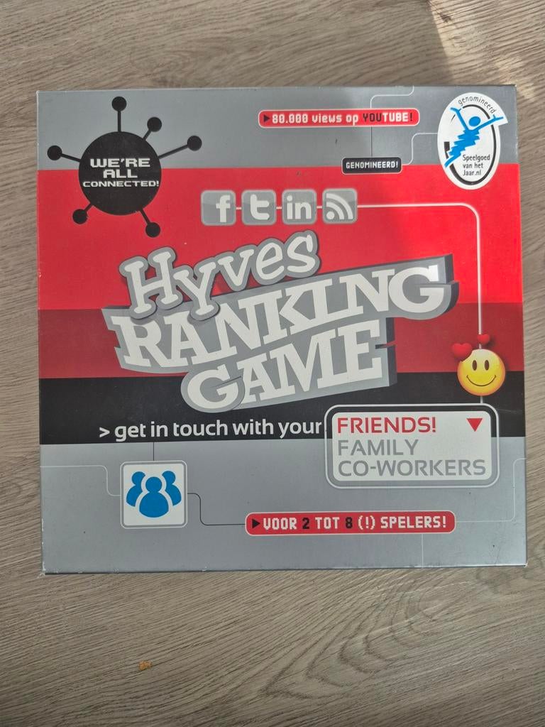 Hyves Ranking Game - Ken je vrienden?, Hobby en Vrije tijd, Gezelschapsspellen | Bordspellen, Vijf spelers of meer, Ophalen, Zo goed als nieuw