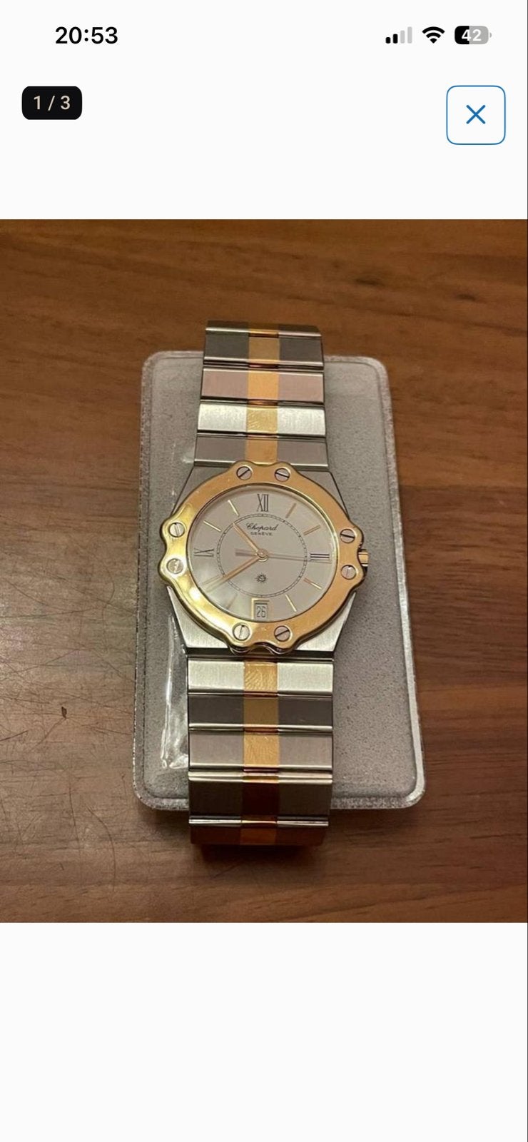 Chopard St. Moritz Horloge - Staal en Goud, Overige merken, Staal, Polshorloge, Ophalen of Verzenden