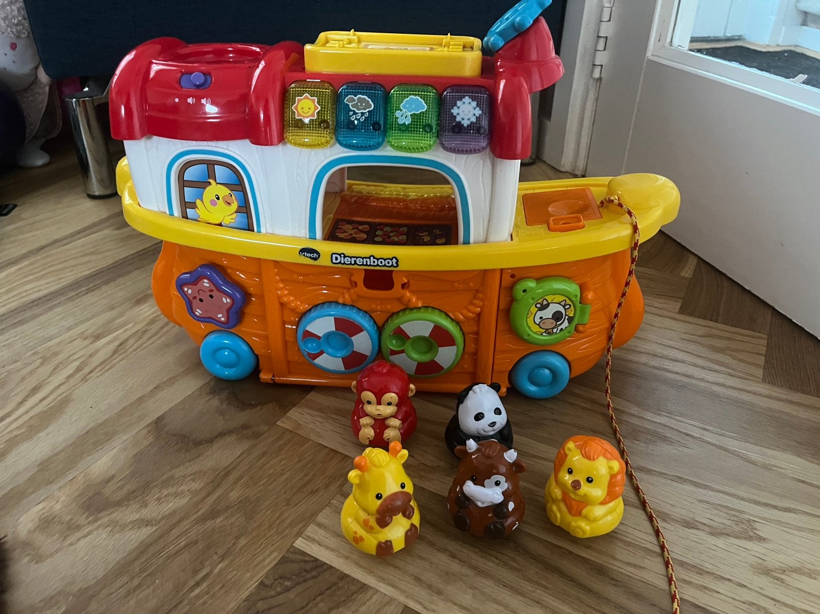 Fisher-Price Vtech Dierenboot met geluid en figuren, Ophalen of Verzenden, Gebruikt, Overige typen, Met geluid