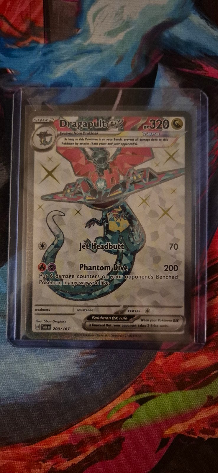 Pokémon kaart: Dragapult EX (UR) 200/167, Ophalen of Verzenden, Nieuw, Losse kaart, Foil