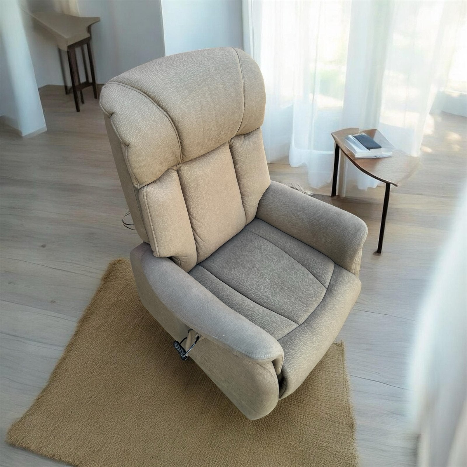 Relaxfauteuil met sta-op functie, Huis en Inrichting, Fauteuils, Ophalen, Zo goed als nieuw, V, Stof