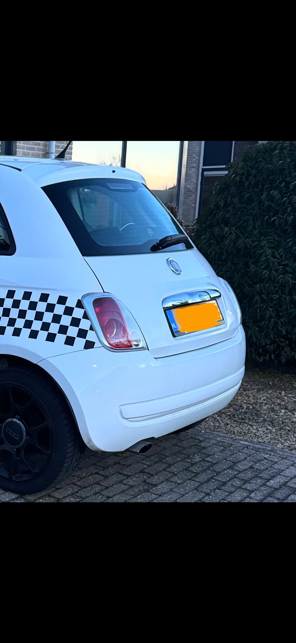 Complete Achterbumper Fiat 500 Wit 2008, Ophalen of Verzenden