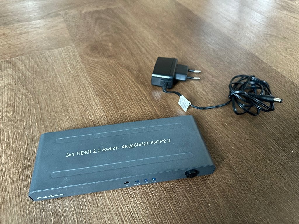 Nedis HDMI switch (3 apparaten 4K, 60Hz), Ophalen, Zo goed als nieuw